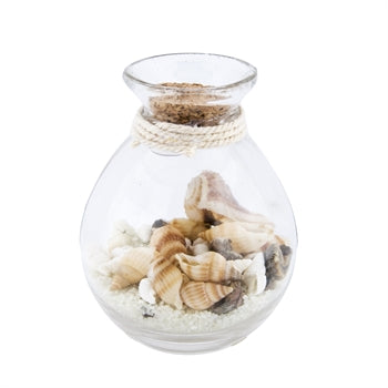 Beachcombers Coastal Life Sand & Shell Filled Potion Bottle