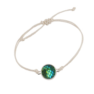 VivaLife Mermaid Scales Wax Cord Bracelet.