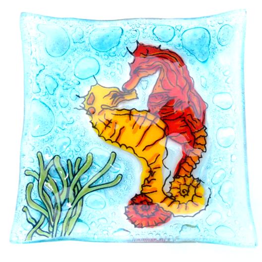 Plate Small Sea Horses - The Hawaii Store