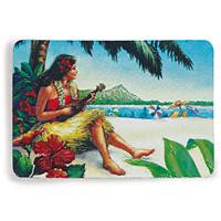 Vintage Hawaii Foil Refrigerator Magnet