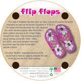 Grafixmat "Flip Flops" Laser-engraved Cork Coaster