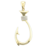 14K Gold Hawaiian Fish Hook Pendant