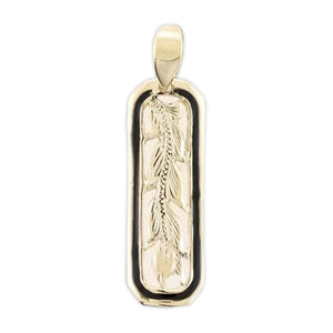 14K Gold Short Maile Pendant