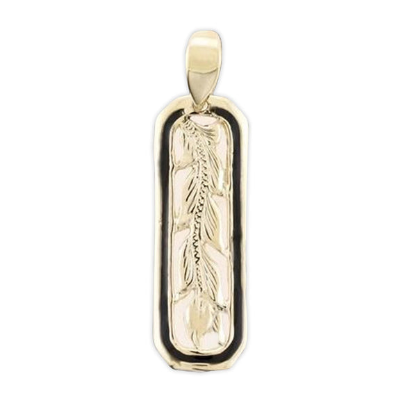 14K Gold Short Maile Pendant