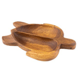 2-Compartment Honu Acacia Wood Serving Tray