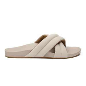 Olukai Women's "Hila" Beach Slide Sandal- Cloudy/Cloudy