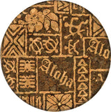 GrafixMat "Aloha" Cork Beverage Coaster