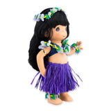 Side angle of the hula dancer