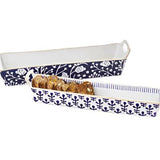 Mud Pie "Indigo" Cracker Dish Set, 2-Piece