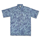 Go Barefoot "Honu Tapa" Men's Aloha Shirt - The Hawaii Store