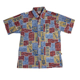 Go Barefoot "Ukulele Tapa" Men's Aloha Shirt - Gold