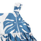 Infant's Hawaiian Dress- Blue and White