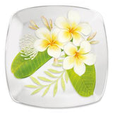 Glass Dessert Plate Plumeria - The Hawaii Store