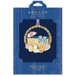 Beacon Design "FlipFlops in the Sand" Metal Ornament in gift box