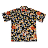 Go Barefoot "Hula Hands" Men's Aloha Shirt - Black