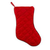 Quilted “Mele Kalikimaka” Green Breadfruit Christmas Stocking- Back View