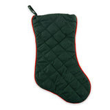 Quilted “Mele Kalikimaka” Red Pineapple Christmas Stocking- Back View