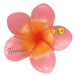 Hand-Painted Plumeria Pink Refrigerator Magnet