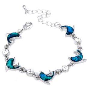 Lauren Spencer Blue Abalone Dolphin Bracelet