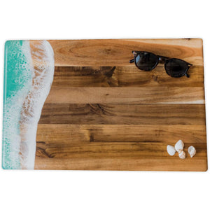 Acacia Bread Board 12x18 Carib Blue - The Hawaii Store