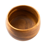 Acacia Wood Round Calabash Bowl