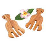 Acacia Wood Ukulele-Inspired Salad Hands