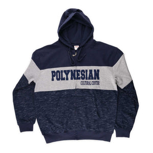 Custom PCC Full Zip 3-Tone Adult Hoodie- Black & Gray