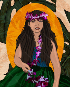 "Aina" Art  Print by Mayan Llanera-  8"x10"