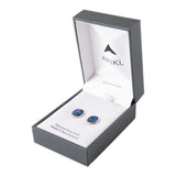 Ariki Palladium & Paua Oval Post Earrings in Gift Box