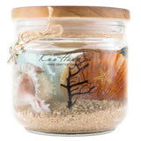 Aroma by K Ku'u Hawaii "Ocean" Candle Holder with Wood Lid