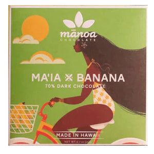 Mānoa Mini "Ma'ia Banana" Chocolate Bar 