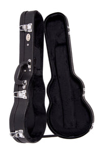 Black Archtop Ukulele Hardcase Sopra