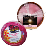 Bubble Shack "Plumeria Sunset" Loofah Soap and "Pikake Lei" Coconut Candle Set