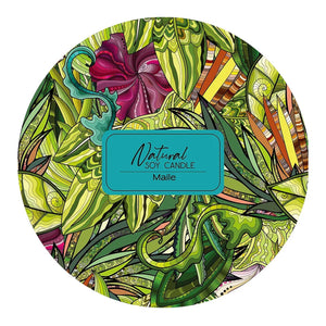 Bamboo Island "Maile Leaf" Candle in Keepsake Tin- 8oz