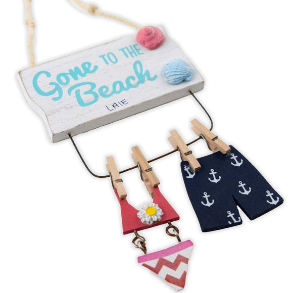 Bathing Suits on Clothes Line Holiday Ornament 