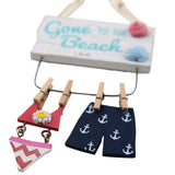 Bathing Suits on Clothes Line Holiday Ornament - The Hawaii Store