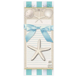 "Sea Star" Magnetic Shopping List Pad Set, 2-Piece