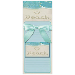 Beach Scene Magnetic Shopping List Pad Set, 3-Piece