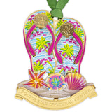 Polynesian Cultural Center "Beach Time" Brass Christmas Ornament by Beacon Design