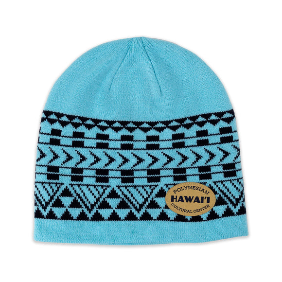 Beanie PCC Tribal Light Blue - The Hawaii Store