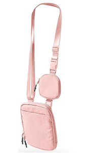 Ampere Creations "Betsie" Vertical Sling Bag- Pink