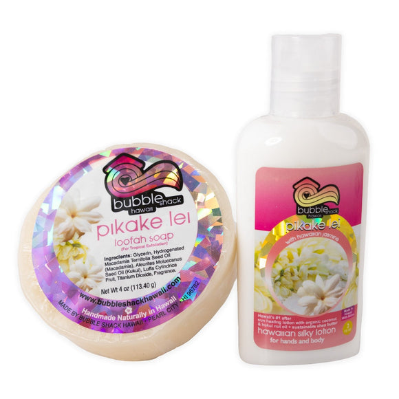 Bubble-Shack-Pikake-Lei-Loofah-and-Lotion-Set