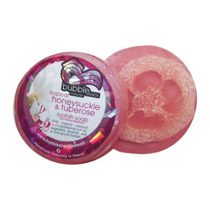 Bubble Shack Tropical Honeysuckle & Tuberose Loofah Soap