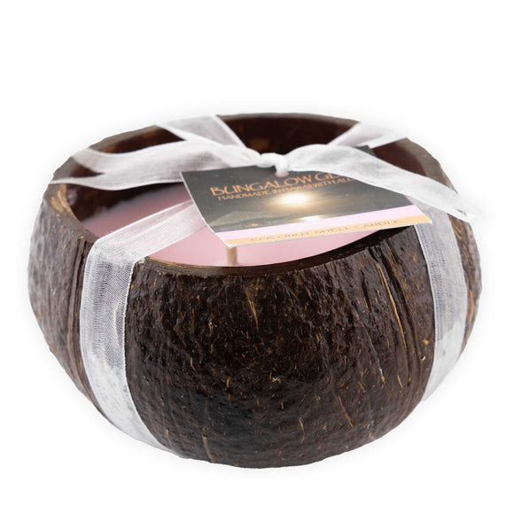 Bungalow Glow Pikake Lei' Coconut Shell Soy Candle- 12 oz