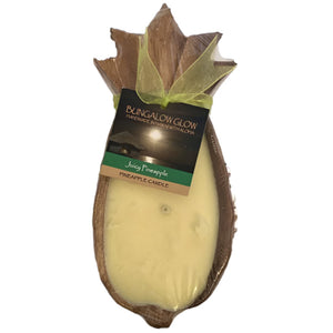 Bungalow Glow ''Coconut Volcano'' Pineapple-shaped Candle