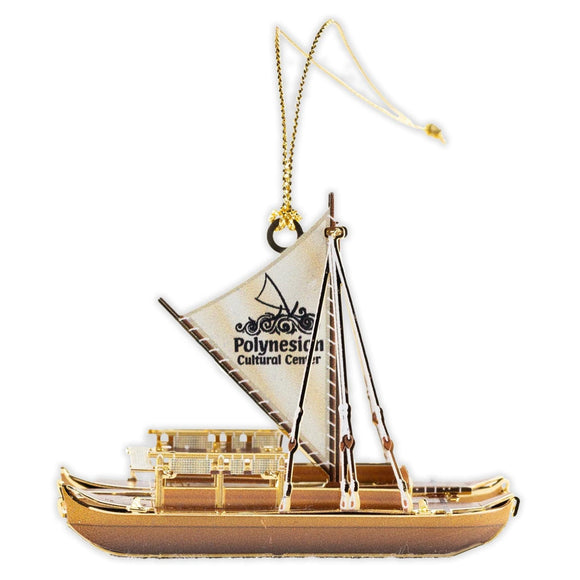 Polynesian Cultural Center Sailing Canoe Ornament