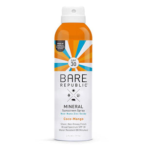 Bare Republic Coconut Mango SPF30 Sunscreen Spray, 6 oz.