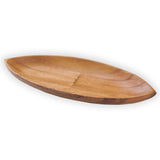 Acacia Wood Canoe-shape Serving Dish