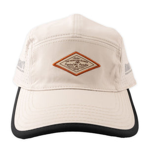  PCC Rough Cut Vented Ball Cap- Cream with Black Trim