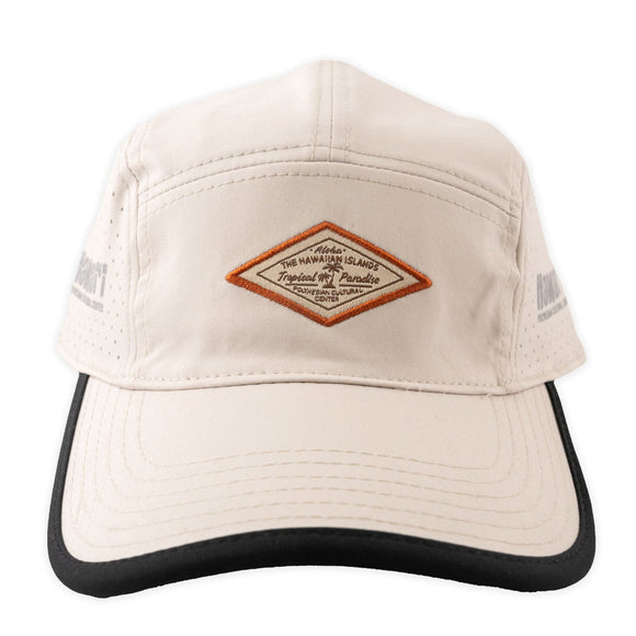  PCC Rough Cut Vented Ball Cap- Cream with Black Trim